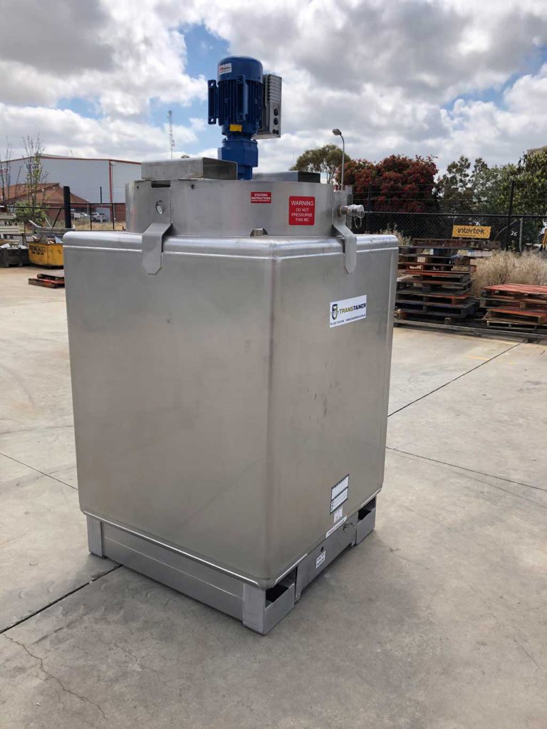 Stainless Steel Ibc With Agitator Pre Installed Transtainer